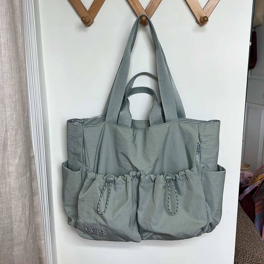 BEIS The Sport Carryall Tote Bag Slate